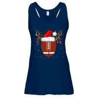 Christmas Football Ball Santa Hat Reindeer Xmas Boys Ladies Essential Flowy Tank