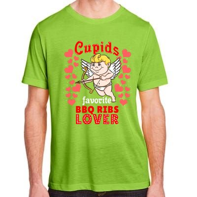 Cupids Favorite Bbq Ribs Lover Valentines Day Gift Adult ChromaSoft Performance T-Shirt