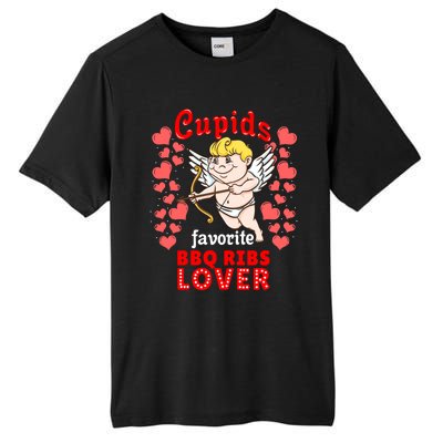 Cupids Favorite Bbq Ribs Lover Valentines Day Gift Tall Fusion ChromaSoft Performance T-Shirt