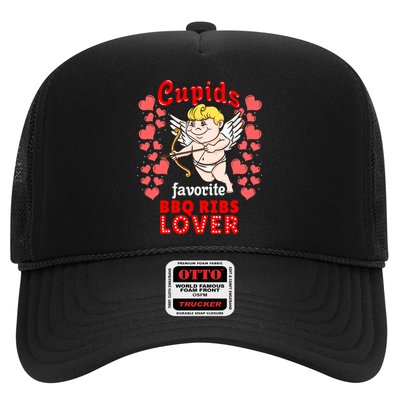 Cupids Favorite Bbq Ribs Lover Valentines Day Gift Trucker Hat