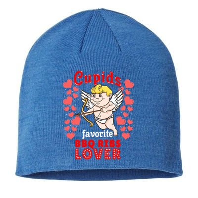 Cupids Favorite Bbq Ribs Lover Valentines Day Gift Sustainable Beanie