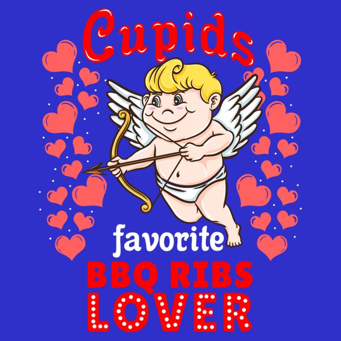 Cupids Favorite Bbq Ribs Lover Valentines Day Gift 16 in Basic Backpack