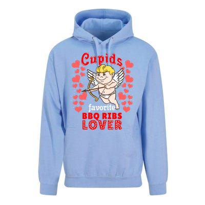 Cupids Favorite Bbq Ribs Lover Valentines Day Gift Unisex Surf Hoodie