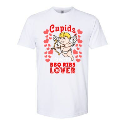 Cupids Favorite Bbq Ribs Lover Valentines Day Gift Softstyle CVC T-Shirt