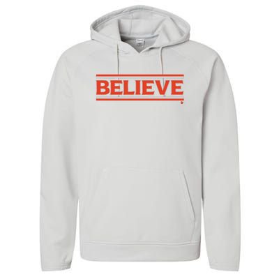 Cleveland Football Believe Performance Fleece Hoodie