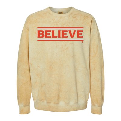 Cleveland Football Believe Colorblast Crewneck Sweatshirt