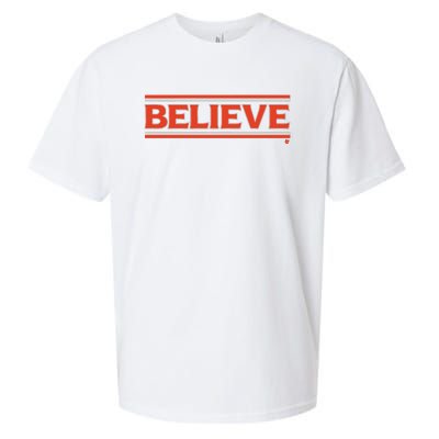 Cleveland Football Believe Sueded Cloud Jersey T-Shirt