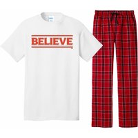 Cleveland Football Believe Pajama Set