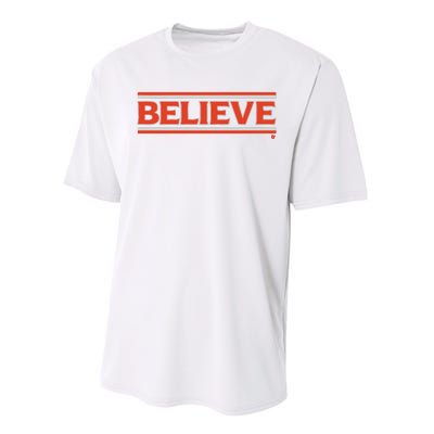 Cleveland Football Believe Performance Sprint T-Shirt