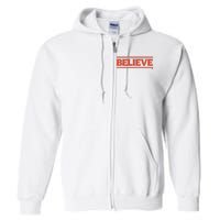 Cleveland Football Believe Full Zip Hoodie