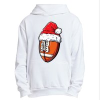 Christmas Football Ball Santa Hat Xmas Team Sport Urban Pullover Hoodie