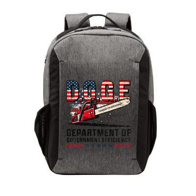 Chainsaw For Bureaucracy Funny D.O.G.E Vintage Usa Flag Vector Backpack