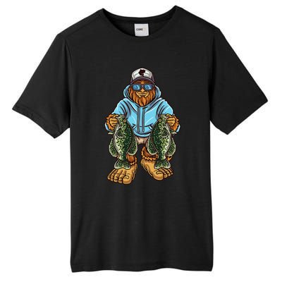 Crappie Fishing Bigfoot Panfishing Fishermen Tall Fusion ChromaSoft Performance T-Shirt