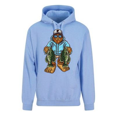 Crappie Fishing Bigfoot Panfishing Fishermen Unisex Surf Hoodie