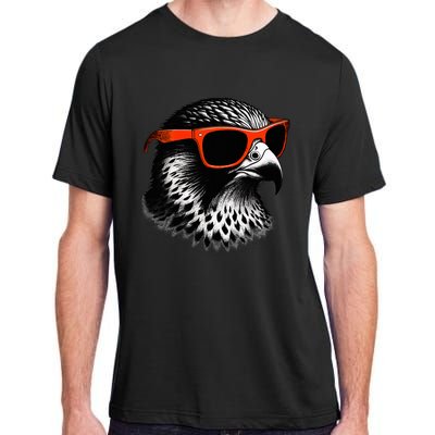 Cool Falcon Bird Wearing Sunglasses Graphic Art Adult ChromaSoft Performance T-Shirt