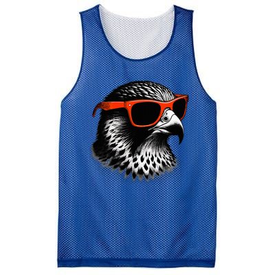 Cool Falcon Bird Wearing Sunglasses Graphic Art Mesh Reversible Basketball Jersey Tank