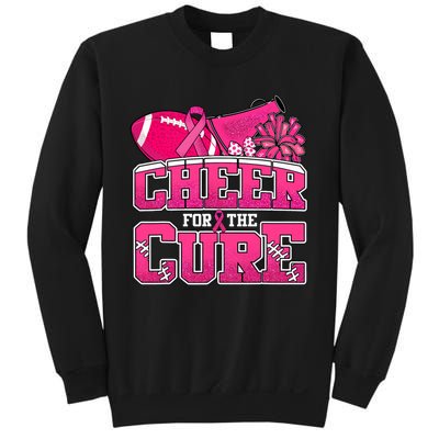 Cheer For Breast Cancer Sport Cheerleader Football Sweatshirt