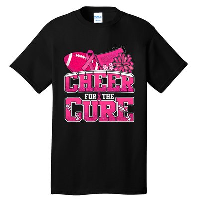 Cheer For Breast Cancer Sport Cheerleader Football Tall T-Shirt