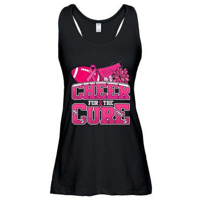 Cheer For Breast Cancer Sport Cheerleader Football Ladies Essential Flowy Tank