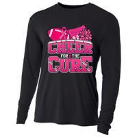 Cheer For Breast Cancer Sport Cheerleader Football Cooling Performance Long Sleeve Crew