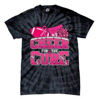 Cheer For Breast Cancer Sport Cheerleader Football Tie-Dye T-Shirt