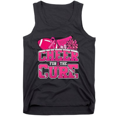 Cheer For Breast Cancer Sport Cheerleader Football Tank Top