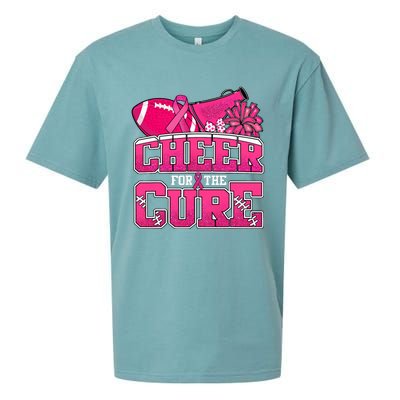 Cheer For Breast Cancer Sport Cheerleader Football Sueded Cloud Jersey T-Shirt