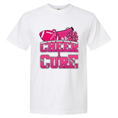 Cheer For Breast Cancer Sport Cheerleader Football Garment-Dyed Heavyweight T-Shirt