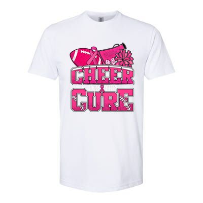 Cheer For Breast Cancer Sport Cheerleader Football Softstyle CVC T-Shirt