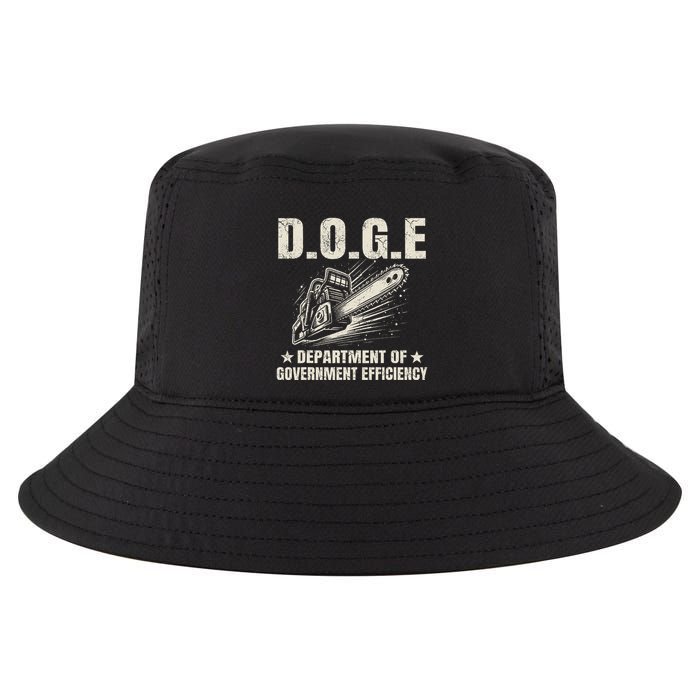 Chainsaw For Bureaucracy Funny D.O.G.E Doge Usa Flag Cool Comfort Performance Bucket Hat