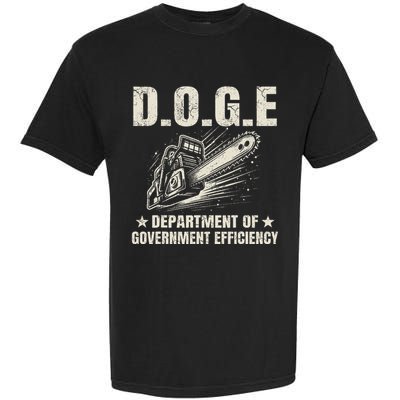 Chainsaw For Bureaucracy Funny D.O.G.E Doge Usa Flag Garment-Dyed Heavyweight T-Shirt