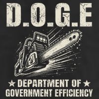 Chainsaw For Bureaucracy Funny D.O.G.E Doge Usa Flag 15oz Campfire Ceramic Mug