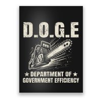 Chainsaw For Bureaucracy Funny D.O.G.E Doge Usa Flag Poster