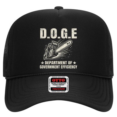 Chainsaw For Bureaucracy Funny D.O.G.E Doge Usa Flag Trucker Hat
