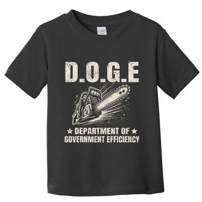Chainsaw For Bureaucracy Funny D.O.G.E Doge Usa Flag Toddler T-Shirt