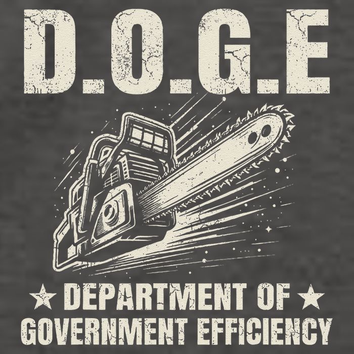 Chainsaw For Bureaucracy Funny D.O.G.E Doge Usa Flag Vector Backpack