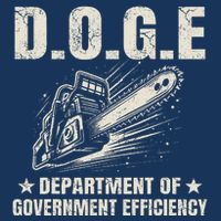 Chainsaw For Bureaucracy Funny D.O.G.E Doge Usa Flag Infant Baby Jersey Bodysuit