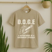 Chainsaw For Bureaucracy Funny D.O.G.E Doge Usa Flag T-Shirt