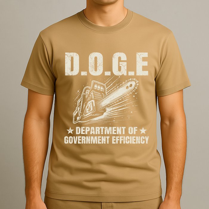 Chainsaw For Bureaucracy Funny D.O.G.E Doge Usa Flag T-Shirt