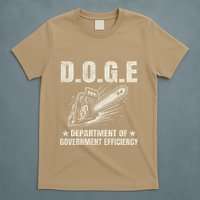 Chainsaw For Bureaucracy Funny D.O.G.E Doge Usa Flag T-Shirt