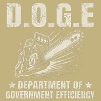 Chainsaw For Bureaucracy Funny D.O.G.E Doge Usa Flag Magnet