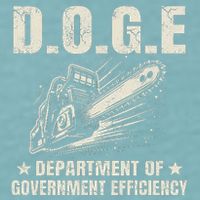 Chainsaw For Bureaucracy Funny D.O.G.E Doge Usa Flag Sueded Cloud Jersey T-Shirt