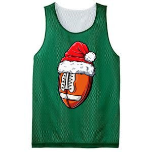 Christmas Football Ball Santa Hat Xmas Team Sport Mesh Reversible Basketball Jersey Tank