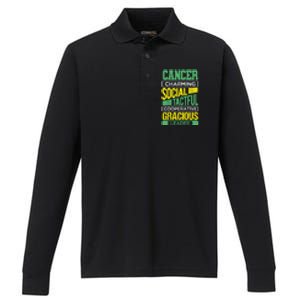 Cancer Facts Birthday Gift Astrology Horoscope Cancer Zodiac Gift Performance Long Sleeve Polo