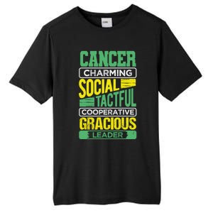 Cancer Facts Birthday Gift Astrology Horoscope Cancer Zodiac Gift Tall Fusion ChromaSoft Performance T-Shirt