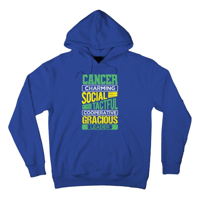 Cancer Facts Birthday Gift Astrology Horoscope Cancer Zodiac Gift Hoodie