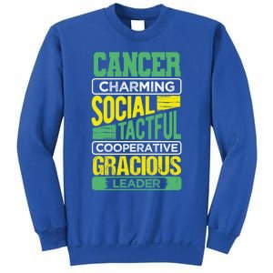 Cancer Facts Birthday Gift Astrology Horoscope Cancer Zodiac Gift Sweatshirt