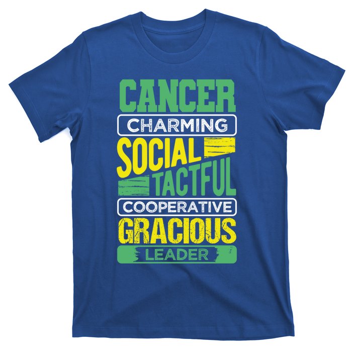 Cancer Facts Birthday Gift Astrology Horoscope Cancer Zodiac Gift T-Shirt