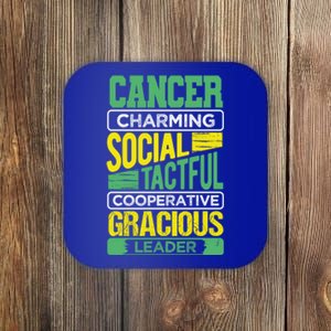 Cancer Facts Birthday Gift Astrology Horoscope Cancer Zodiac Gift Coaster