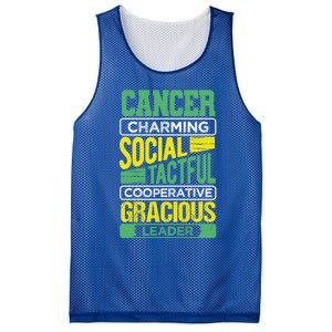 Cancer Facts Birthday Gift Astrology Horoscope Cancer Zodiac Gift Mesh Reversible Basketball Jersey Tank